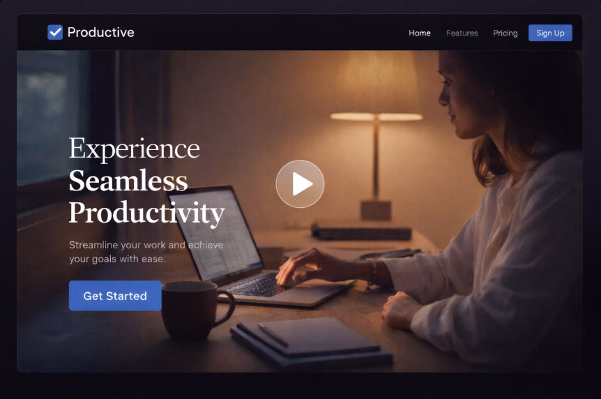 Embedded Video As a Core Homepage Element