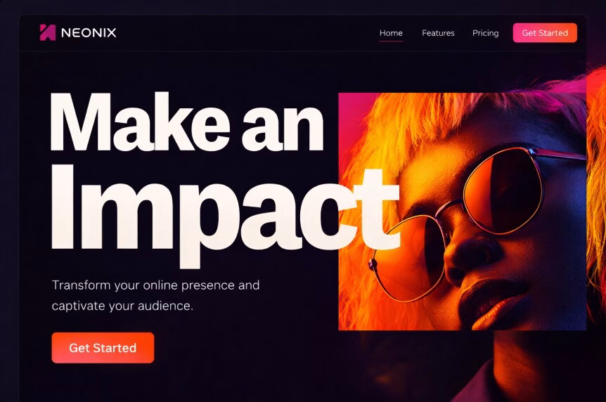 Expressive, High-impact Hero Design