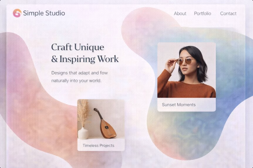 Organic Shapes, Soft Gradients, and Flexible Layouts