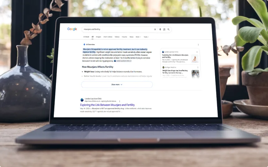 SEO za privatnu kliniku: šta smo naučili iz projekta za London Lauriston Clinic 19 LLC pojavljivanje u Google AI Overview
