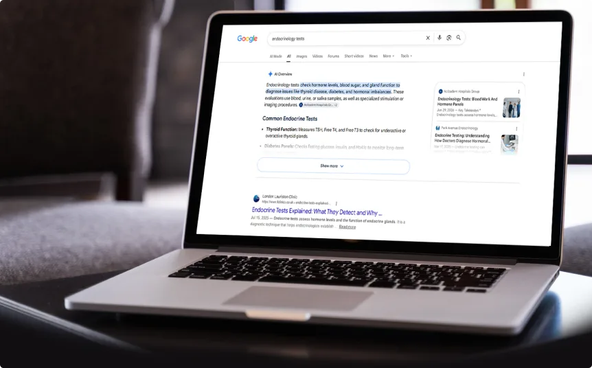SEO za privatnu kliniku: šta smo naučili iz projekta za London Lauriston Clinic 20 LLC - pojavljivanje u Google AI Overview 02